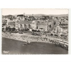 CANNES: le port et quai saint-pierre vue aérienne 10X15 - état
