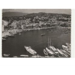 CANNES: le port et le mont chevalier vue aérienne 10X15 - très bon état