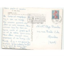 CANNES: port et la ville vue aérienne 10X15 - très bon état