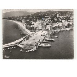 CANNES: hôtel martinez, un coin du port et jetées saint-pierre vue aérienne 10X15 - état