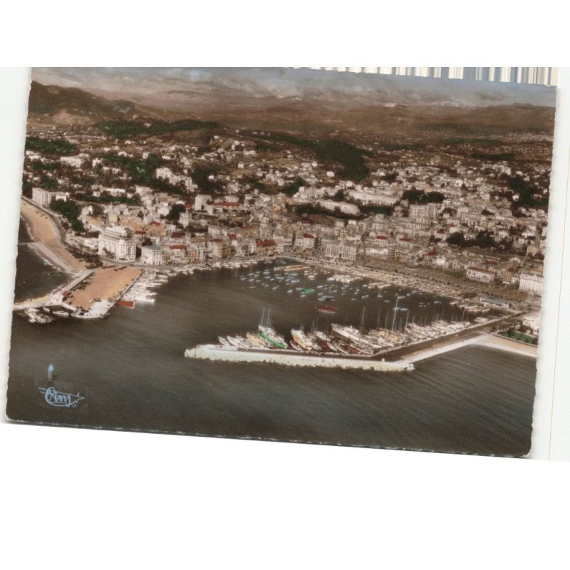 CANNES: vue panoramique du port vue aérienne 10X15 - très bon état