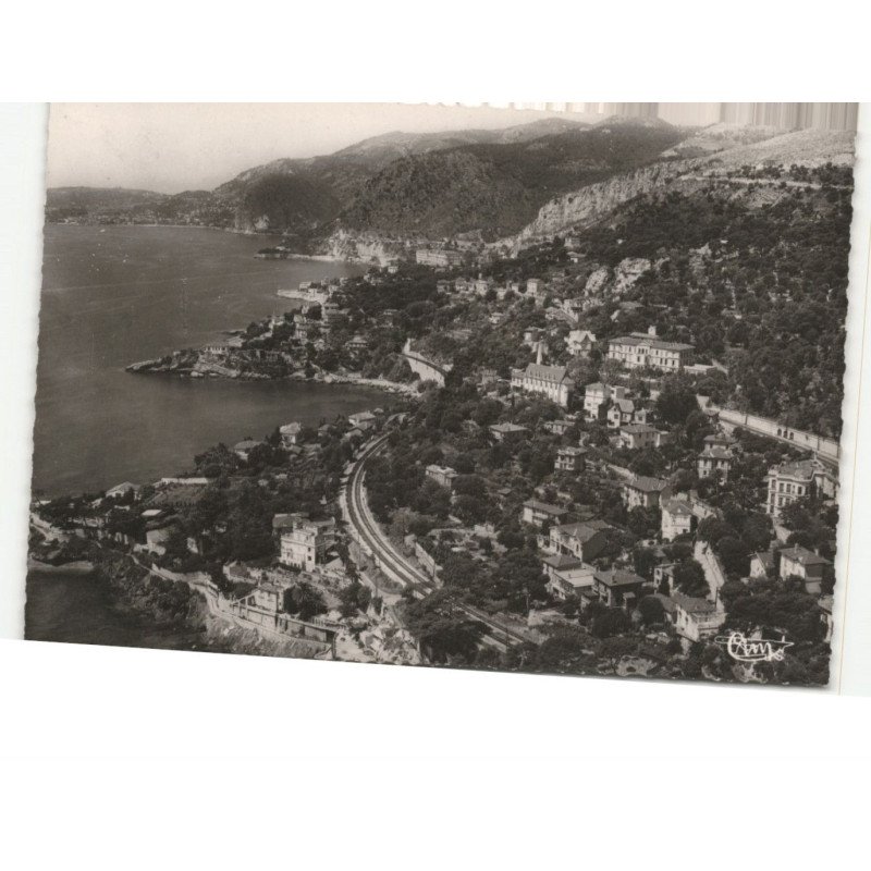 CAP-D'AIL: vue panoramique, la corniche inférieure de nice à menton vue aérienne 10X15 - très bon état