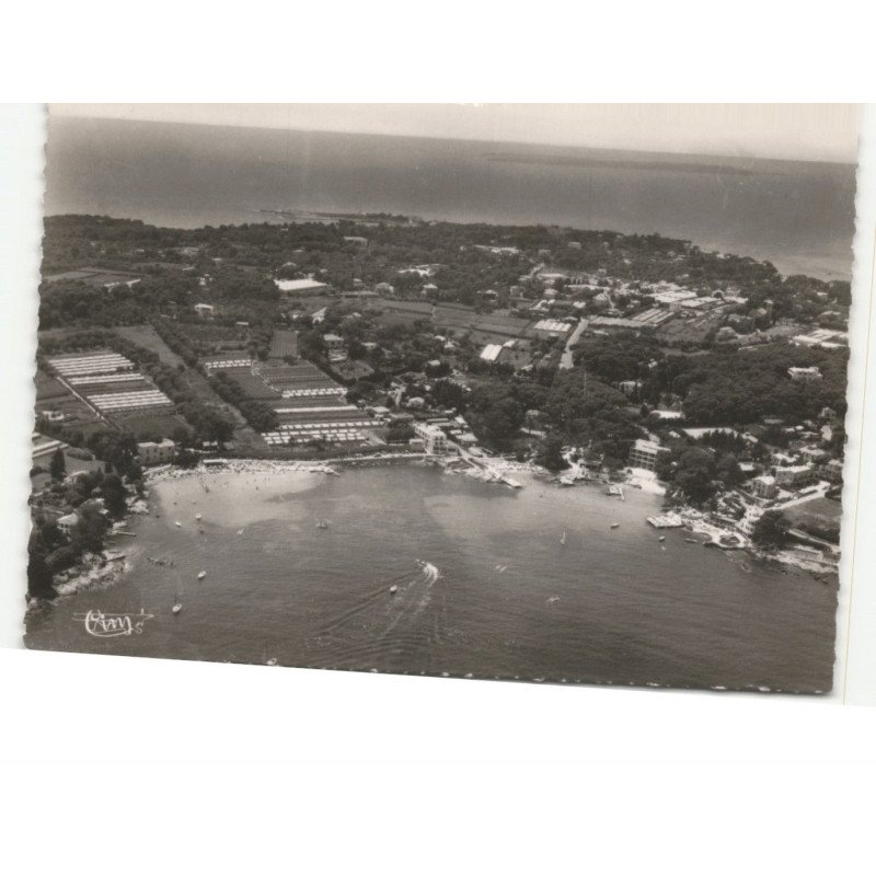 CAP-D'ANTIBES: la plage de la garoupe vue aérienne 10X15 - très bon état