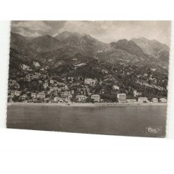 MENTON ET ROQUEBRUNE CAP-MARTIN: les plages, au centre l'hôtel alexandra vue aérienne 10X15 - très bon état