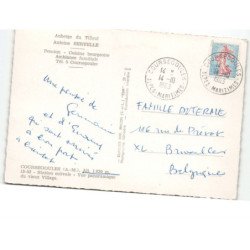 COURSEGOULES: station estivale, auberge du tilleul vue aérienne 10X15 - très bon état