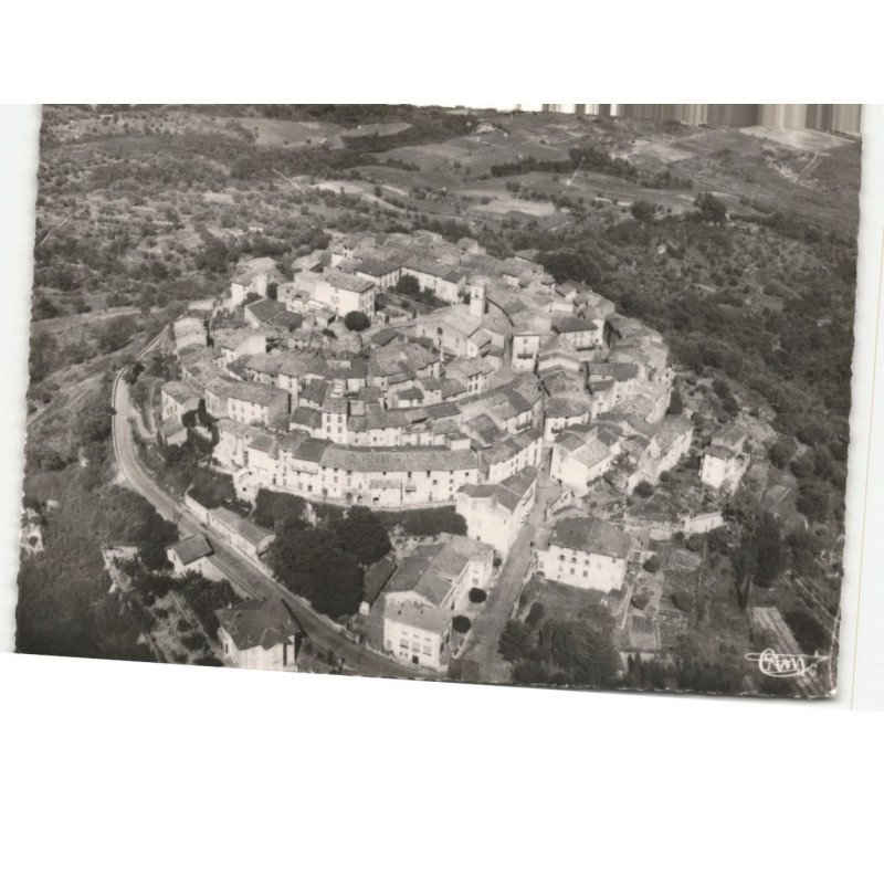 GATTIERES: a remarquer les contours de ce vieux, village fortifié vue aérienne 10X15 - état