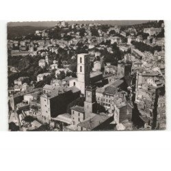GRASSE: la cathédrale, montfleury vue aérienne 10X15 - très bon état