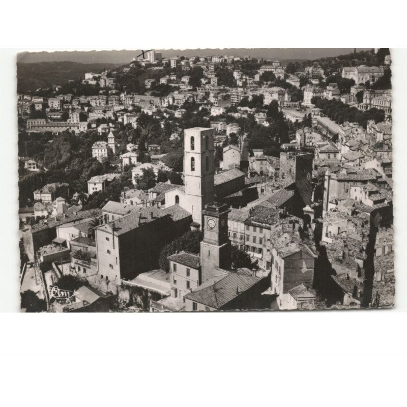 GRASSE: la cathédrale, montfleury vue aérienne 10X15 - très bon état