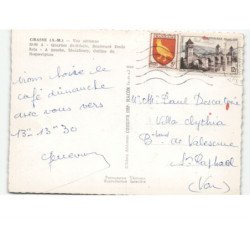GRASSE: quartier saint-hilaire, boulevard Emile Zola vue aérienne 10X15 - très bon état