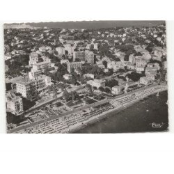 JUAN-les-PINS: la plage et les hôtels square guy maupassant vue aérienne 10X15 - très bon état