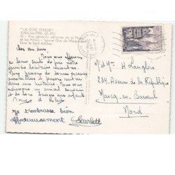 JUAN-les-PINS: la plage et les hôtels square guy maupassant vue aérienne 10X15 - très bon état