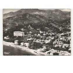 MENTON: vue générale, quartier du borrigo vue aérienne 10X15 - très bon état