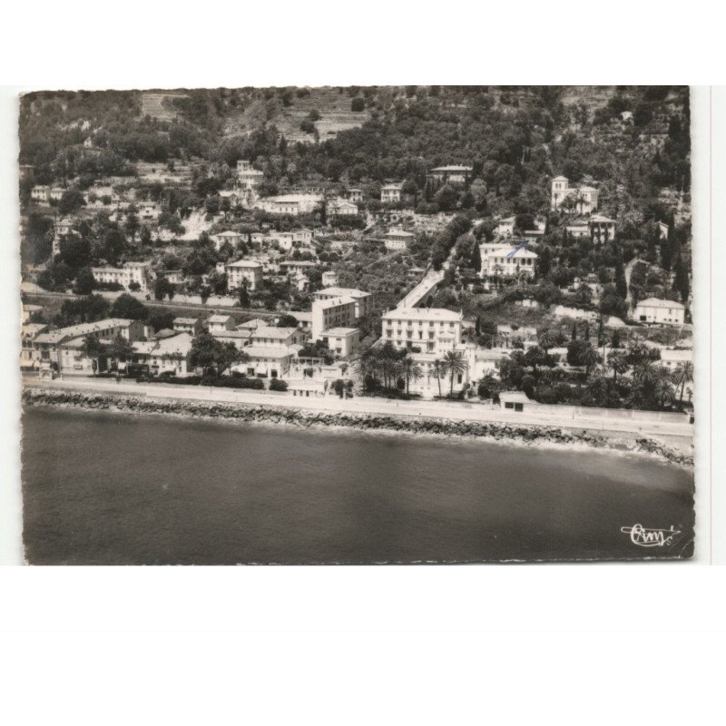 MENTON: promenade de la reine astrid vue aérienne 10X15 - état