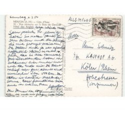 MENTON: la baie de garavan hôtel des anglais vue aérienne 10X15 - très bon état