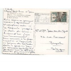 LA NAPOULE: le boulevard du idi, les hôtels, le mont saint-peyré vue aérienne 10X15 - très bon état