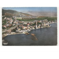 LA NAPOULE: vue générale et la plage vue aérienne 10X15 - très bon état