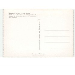 MENTON: monastère de l'annonciade et maison de repos de l'E.D.F. "l'annonciata" vue aérienne 10X15 - très bon état