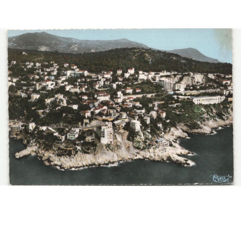 NICE: vue générale du mont-boron et bord de mer vue aérienne 10X15 - très bon état