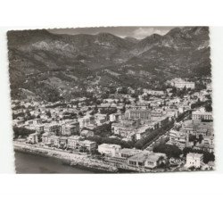 MENTON: le casino et sa plage, terrasses georges vue aérienne 10X15 - très bon état