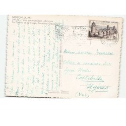 MENTON: le casino et sa plage, terrasses georges vue aérienne 10X15 - très bon état