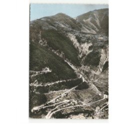 PEIRA-CAVA: la route en lacets du lucéram vue aérienne 10X15 - très bon état