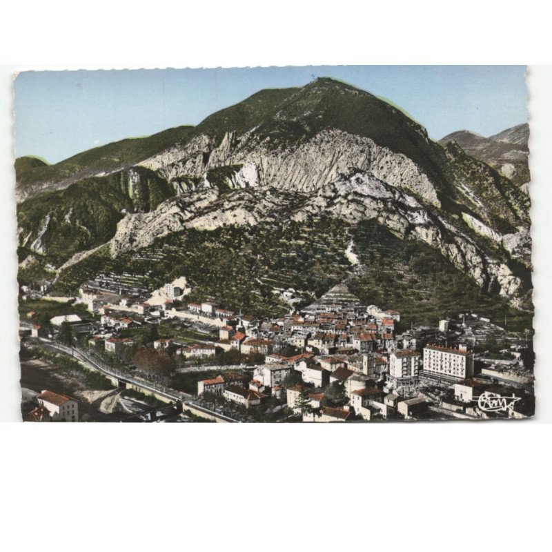 PUGET-THENIERS: vue générale vue aérienne 10X15 - très bon état
