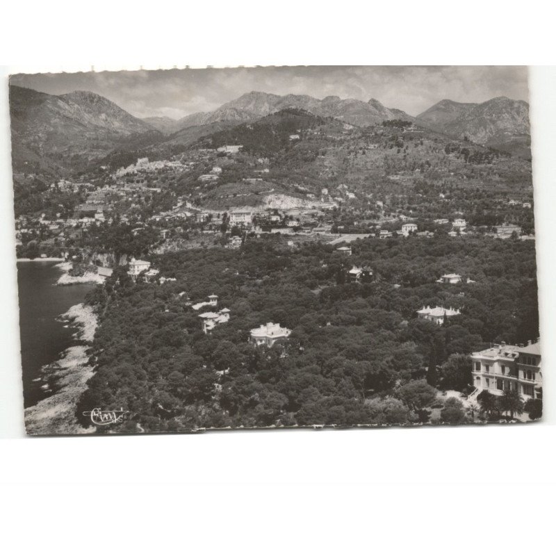 ROQUEBRUN: CAP-MARTIN: le cap martin et les villas vue aérienne 10X15 - très bon état