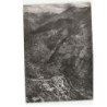 SAINT-ETIENNE-de-TINEE: les gorges de la tinée au fond le rocher des trois evêques vue aérienne 10X15 - état