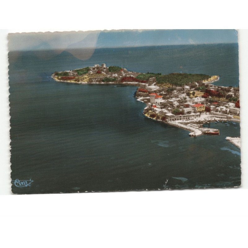 SAINT-JEAN-CAP-FERRAT: pointe sainte-hospice vue aérienne 10X15 - très bon état