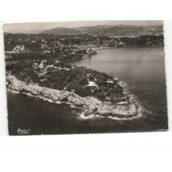 SAINT-JEAN-CAP-FERRAT: pointe de sainte-hospice vue aérienne 10X15 - état