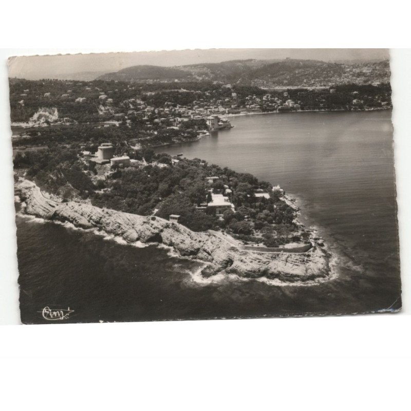 SAINT-JEAN-CAP-FERRAT: pointe de sainte-hospice vue aérienne 10X15 - état