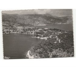SAINT-JEAN-CAP-FERRAT: la plage de passable et une partie du cap vue aérienne 10X15 - très bon état