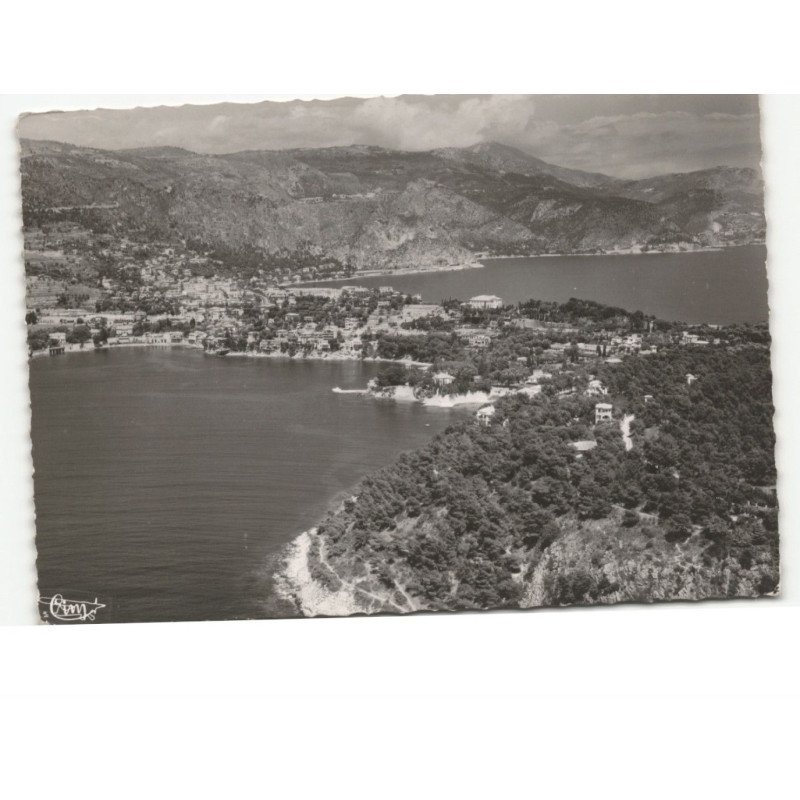 SAINT-JEAN-CAP-FERRAT: la plage de passable et une partie du cap vue aérienne 10X15 - très bon état