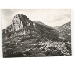SAINT-JEANNET: le village et la baou vue aérienne 10X15 - très bon état