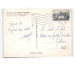 SAINT-JEAN-CAP-FERRAT: phare de la pointe du cap-ferrat et le mont-boron vue aérienne 10X15 - très bon état