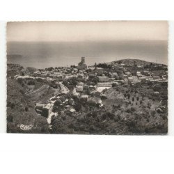 LA TURBIE: au centre, la tour d'auguste vue aérienne 10X15 - très bon état