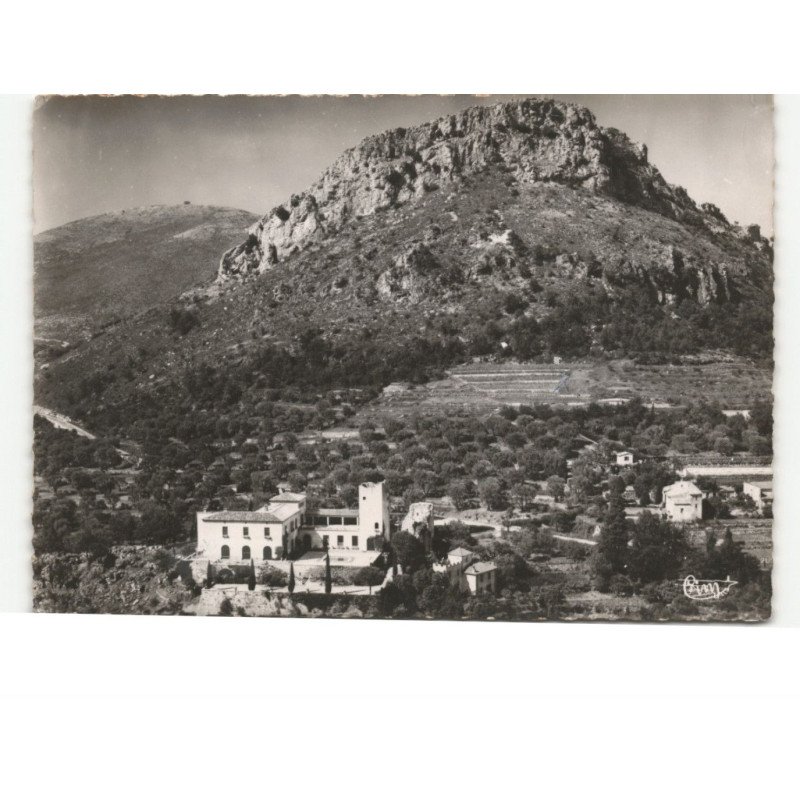 VILLENEUVE-LOURET: vue aérienne 10x15 - VENCE: le baou des blancs, les templiers - état