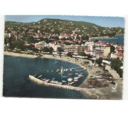 CANNES: port du beach vue aérienne 10x15 - très bon état