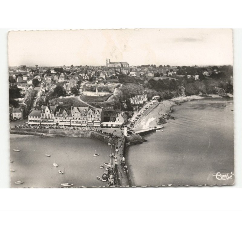CANCALE: vue générale du port vue aérienne 10X15 - très bon état