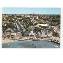 CANCALE: la rue du port et les hôtels vue aérienne 10X15 - très bon état