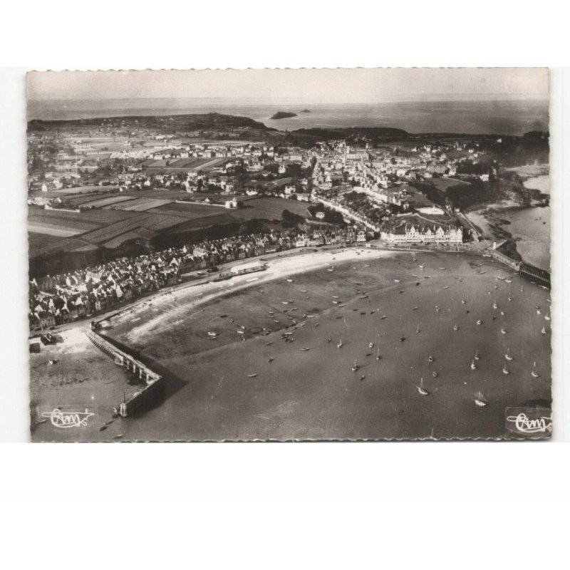 CANCALE: port et de la ville vue aérienne 10X15 - très bon état