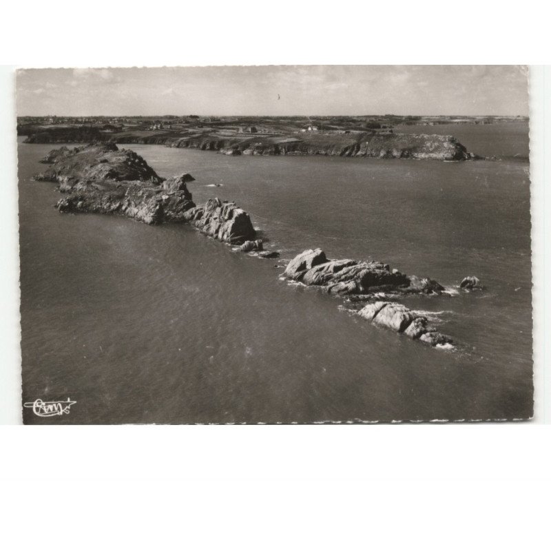 CANCALE - POINTE-du-GROUIN: iles des landes et la pointe du grouin vue aérienne 10X15 - très bon état