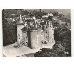 COMBOURG: le château XIIe XIIIe XIVe vue aérienne 10X15 - très bon état