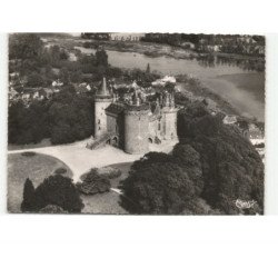 COMBOURG: le château XIIe XIIIe XIVe vue aérienne 10X15 - très bon état
