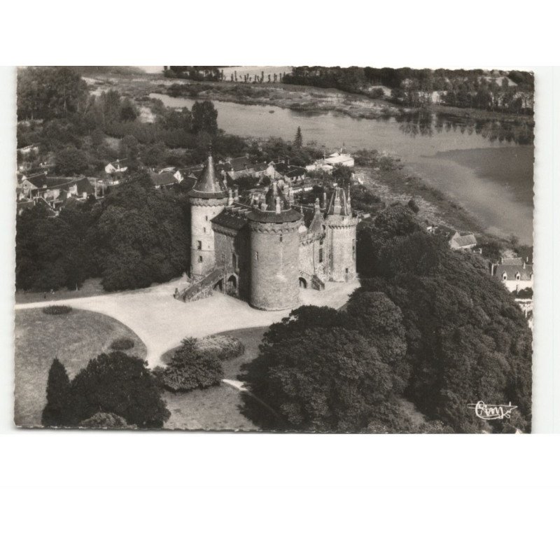 COMBOURG: le château XIIe XIIIe XIVe vue aérienne 10X15 - très bon état
