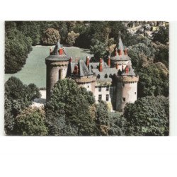 COMBOURG: le château, côté sud vue aérienne 10X15 - très bon état