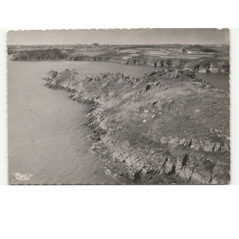CANCALE - POINTE-du-GROUIN: iles des landes, côté nord vue aérienne 10X15 - très bon état