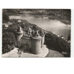 COMBOURG: le château vue aérienne 10X15 - très bon état