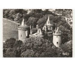 COMBOURG: le château vue aérienne 10X15 - très bon état