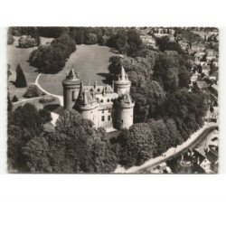 COMBOURG: le château et son parc vue aérienne 10X15 - état